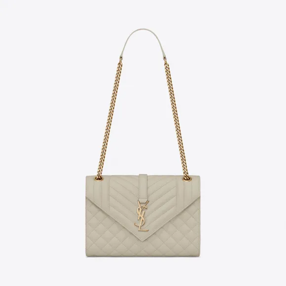 伊夫圣罗兰/Yves Saint laurent ENVELOPPE 中号颗粒纹理压花真皮包 487206BOW919207