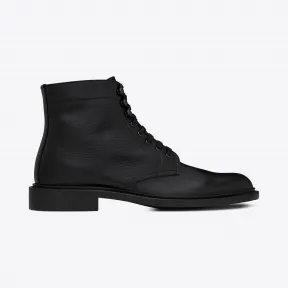 伊夫圣罗兰/Yves Saint laurent 军队25靴子采用黑色粒面皮革制成 5014550LK001000