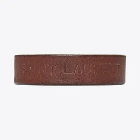 伊夫圣罗兰/Yves Saint laurent YVES深棕色真皮手链 5030090H70D2180