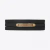 伊夫圣罗兰/Yves Saint laurent id光滑皮革和金属多圈窄手链 5137260IH0W1000