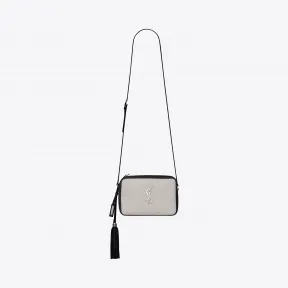 伊夫圣罗兰/Yves Saint laurent Lou 亚麻帆布真皮相机包 5205349J52E9273