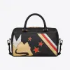 伊夫圣罗兰/Yves Saint laurent 迷你“rock star”真皮拼接行李袋 5369340U7271077