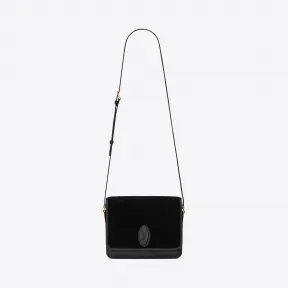伊夫圣罗兰/Yves Saint laurent LE 61 中号麂皮马鞍包 5685680UDMW1000