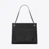 伊夫圣罗兰/Yves Saint laurent NIKI 中号复古褶皱真皮购物袋 5779990EN041000