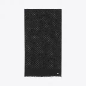 伊夫圣罗兰/Yves Saint laurent 女士 饰钉羊毛纱罗披巾 6113443Y2001081