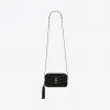 伊夫圣罗兰/Yves Saint laurent lou绒面材质和matelassé皮革迷你手袋 6125790JJN71000