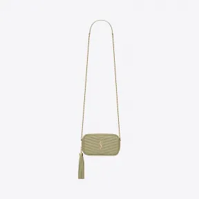 伊夫圣罗兰/Yves Saint laurent lou绗缝粒面压印皮革迷你手袋 6125791GF013316