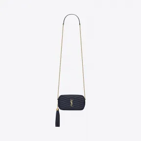 伊夫圣罗兰/Yves Saint laurent lou绗缝粒面压印皮革迷你手袋 6125791GF014147
