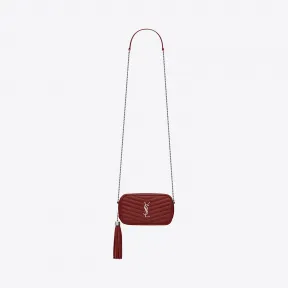 伊夫圣罗兰/Yves Saint laurent LOU绗缝粒面压印皮革迷你手袋 6125791GF076008