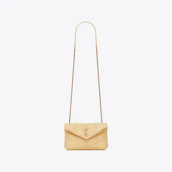 伊夫圣罗兰/Yves Saint laurent puffer绗缝羊皮革迷你手袋 6203331EL079949
