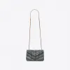 伊夫圣罗兰/Yves Saint laurent puffer牛仔布手袋 6203332PT674575