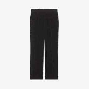 伊夫圣罗兰/Yves Saint laurent 灯芯绒低腰褶皱喇叭裤