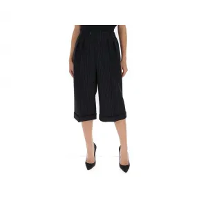 伊夫圣罗兰/Yves Saint laurent 黑色 细条纹裙裤 637572Y127W1070