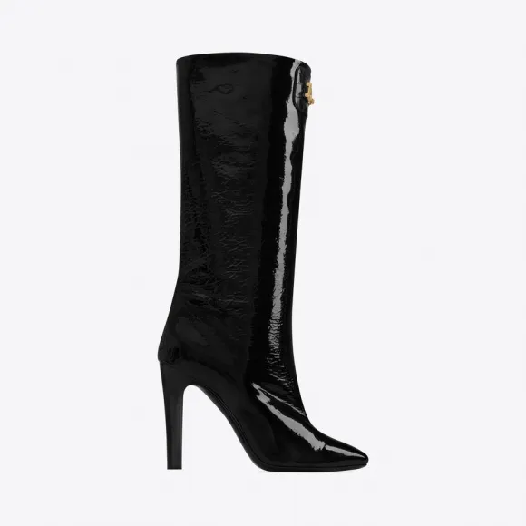 伊夫圣罗兰/Yves Saint laurent bond漆皮靴 66763625WA01000