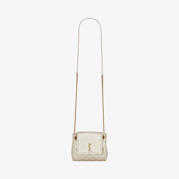 伊夫圣罗兰/Yves Saint laurent monogram nolita皮革迷你手袋 672738AAAAO7100