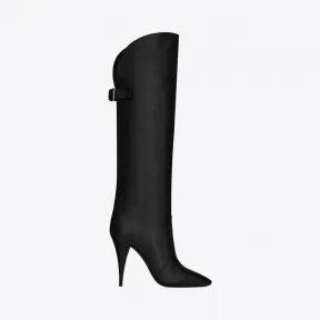 伊夫圣罗兰/Yves Saint laurent harper光滑皮革靴 6861081Y8001000