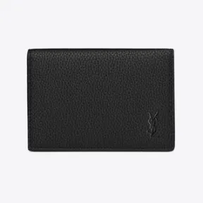 伊夫圣罗兰/Yves Saint laurent cassandre shadow saint laurent粒面皮革名片夹 693492DTI0E1000