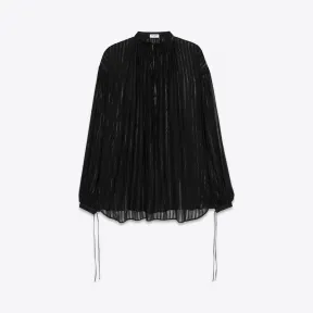 伊夫圣罗兰/Yves Saint laurent 条纹乔其纱短衫 695410Y2E021001