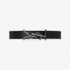 伊夫圣罗兰/Yves Saint laurent opyum光滑皮革和金属手链 7088150IH0R1000