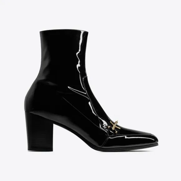 伊夫圣罗兰/Yves Saint laurent beau漆皮靴 709468AAA4U1000