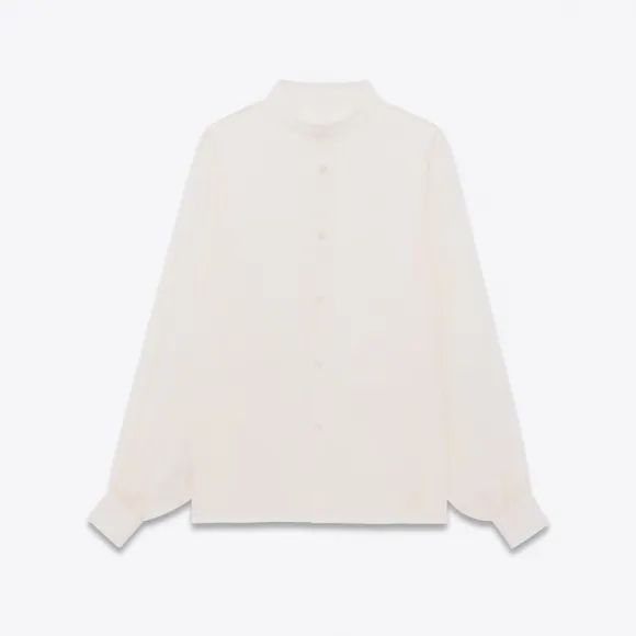 伊夫圣罗兰/Yves Saint laurent 桑蚕丝缎面衬衫 726969Y720W9601