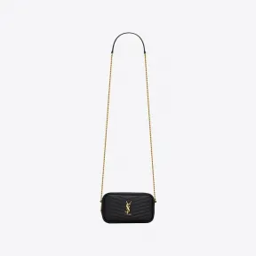 伊夫圣罗兰/Yves Saint laurent lou绗缝亮面皮革迷你手袋 748849DV7011000