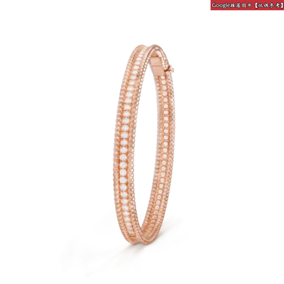 梵克雅宝/Van Cleef & Arpels Perlée钻石手镯 单排镶钻设计 中号款式 - VCARP27F00