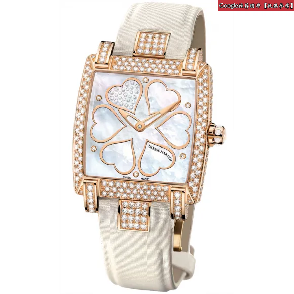 雅典/Ulysse Nardin 奇想系列 18k玫瑰金镶钻 自动机械 女表 136-91FC-HEARTV2