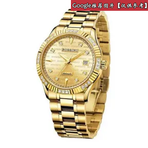 罗西尼/Rossini 雅尊商务系列  金色不锈钢  中性表 6705G06B
