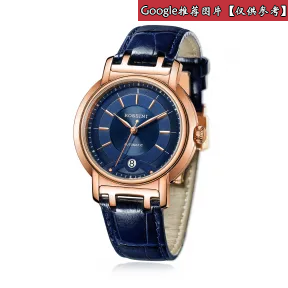 罗西尼/Rossini 雅尊商务系列 41毫米 玫瑰金色不锈钢  男表 9565G05B