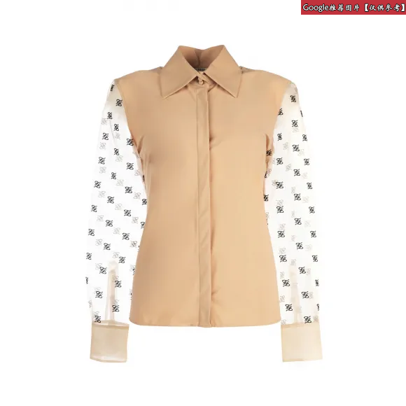 芬迪/Fendi 女士 米色针织恤衫 FS7191A9D1F18DT