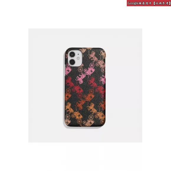 蔻驰/Coach   马车图案印花IPHONE 11保护套 4313-BLC