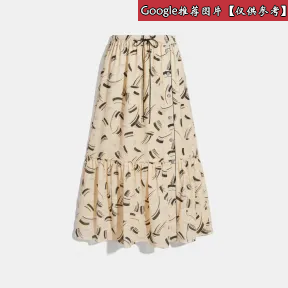 蔻驰/Coach  女士 BRUSHSTROKE格纹半身裙 6938-R75