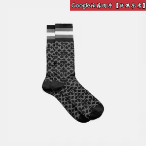 蔻驰/Coach  男士 经典标志短袜 97713-P31