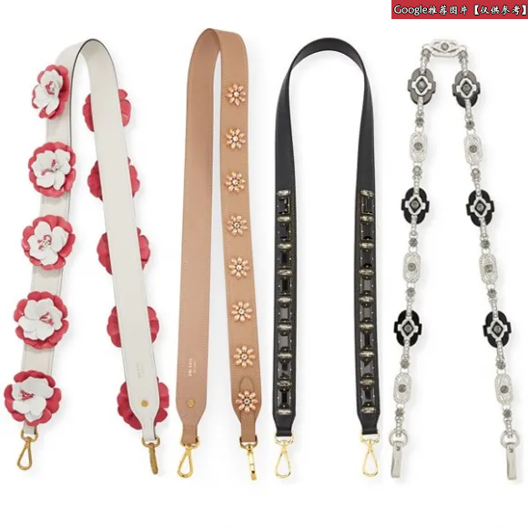 普拉达/Prada 黑色+浅玫瑰色  肩带 1TY002 2EJ0 F047K