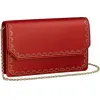 卡地亚/Cartier CRL1002220 - Guirlande de Cartier手拿包 - 红色小牛皮 镀金装饰