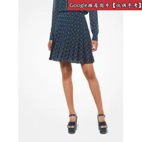 迈克高仕/Michael Kors 圆点印花百褶迷你裙 MF87EV59UC378