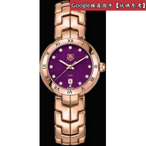 豪雅/TAG Heuer 林肯Link系列 石英机芯 18K纯玫瑰金（5N） 女表 WAT1440.BA0959