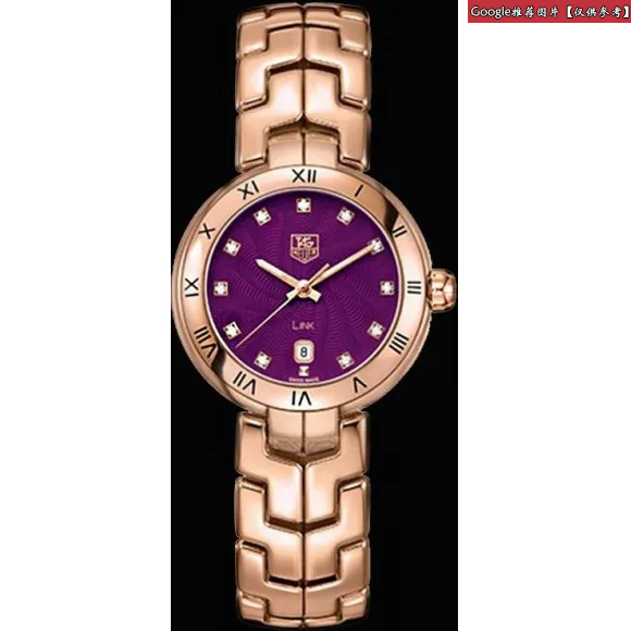 豪雅/TAG Heuer 林肯Link系列 石英机芯 18K纯玫瑰金（5N） 女表 WAT1440.BA0959