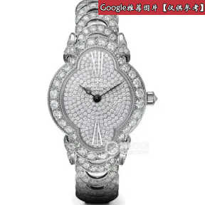 江诗丹顿/Vacheron Constantin Heures CréAtives创意时光系列 18K白金镶钻，铺镶104颗圆形