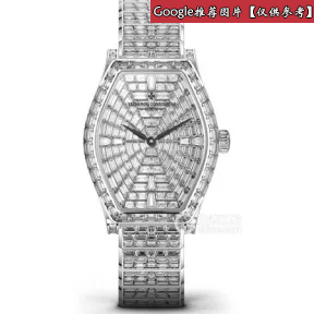 江诗丹顿/Vacheron Constantin Malte马耳他系列 18k白金镶钻，隐秘式镶嵌（118 颗长方形切割钻石） 