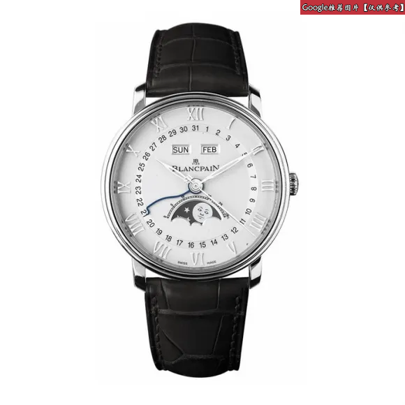 宝珀/Blancpain 莱芒湖 Leman 系列 950铂金 自动机械机芯 男表 6654-1127-55BSDT