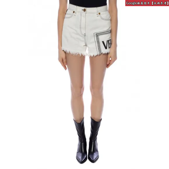 范思哲/Versace Logo Mix印花牛仔短裤 A81975-A228847_A8065