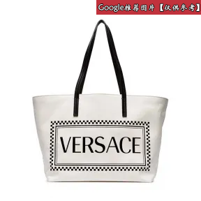 范思哲/Versace 90年代复古风Logo托特包 DBFG780-D2CLV_DBN