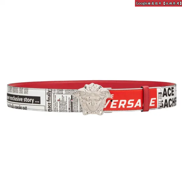 范思哲/Versace Tabloid 印花Palazzo双面腰带 DCU6705-DVSWN_DWNRP