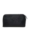 葆蝶家/Bottega Veneta  黑色 羊皮 化妆包 132535-V001N-1000