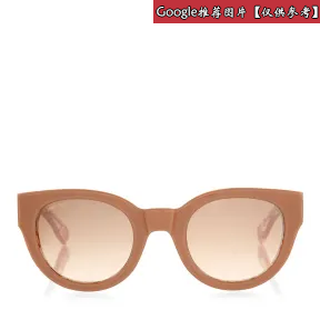 Jimmychoo/吉米周 黑色醋酸纤维猫眼太阳镜，带闪光细节 j000068105001