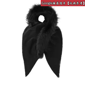 Jimmychoo/吉米周 银色羊毛狐皮披肩 J000094654001