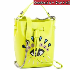 凯卓/Kenzo 柠檬 斜背包 眼睛皮革水桶包 F852SA603L22.39.TU