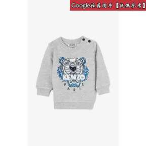 凯卓/Kenzo 男孩 中灰 运动衫 老虎运动衫 L85Z15597G03.96.3M